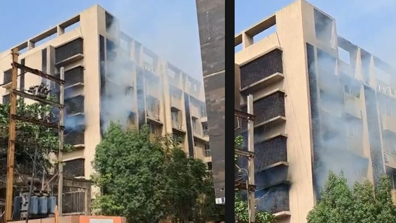 BREAKING: एसी के फटने से अपार्टमेंट में लगी आग, घर से बाहर निकालते समय युवक हुआ घायल…