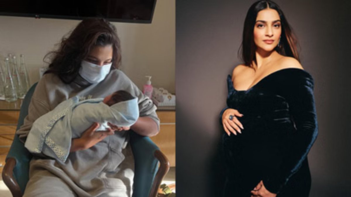 Sonam Kapoor के छोटे बेटे की पहली झलक आई सामने, मासी Rhea Kapoor ने शेयर किया Cute Photo …