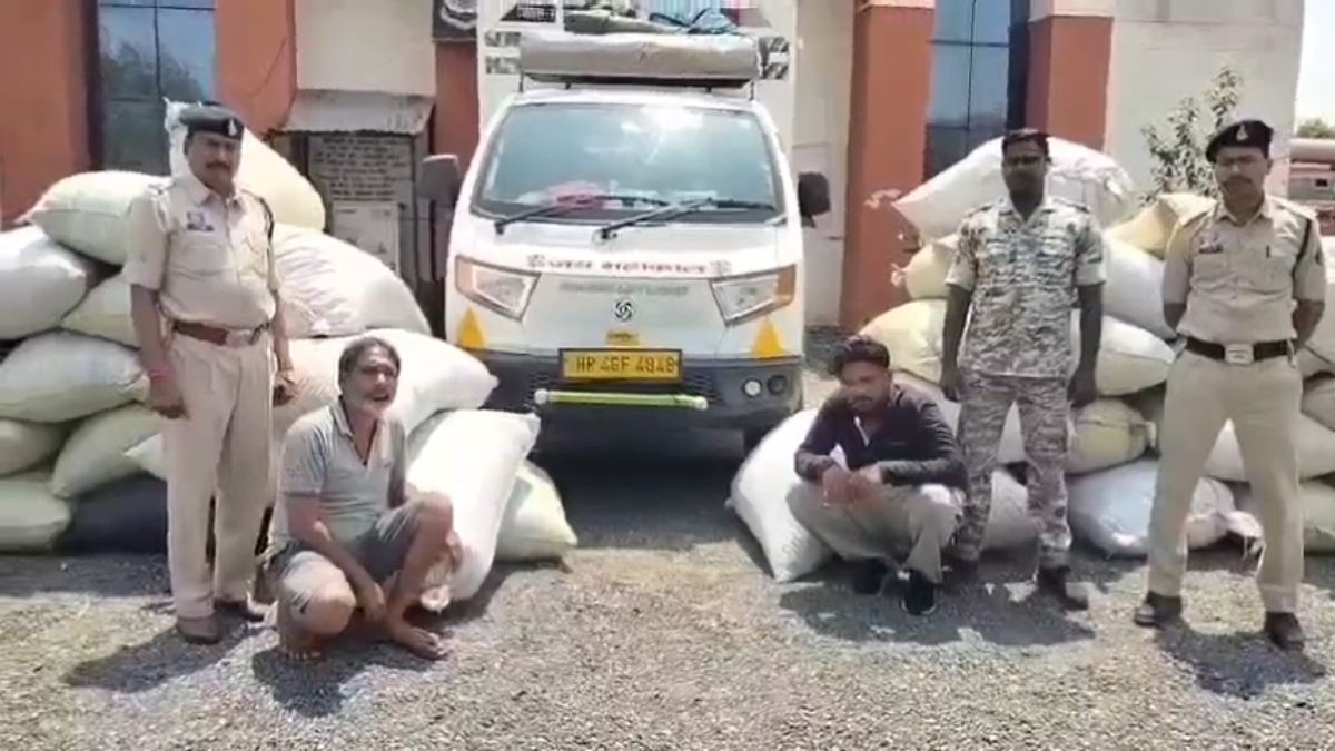 CG News : 1432 किलो डोडा पोस्त के साथ हरियाणा दो तस्कर गिरफ्तार, 2 करोड़ से अधिक का माल जब्त