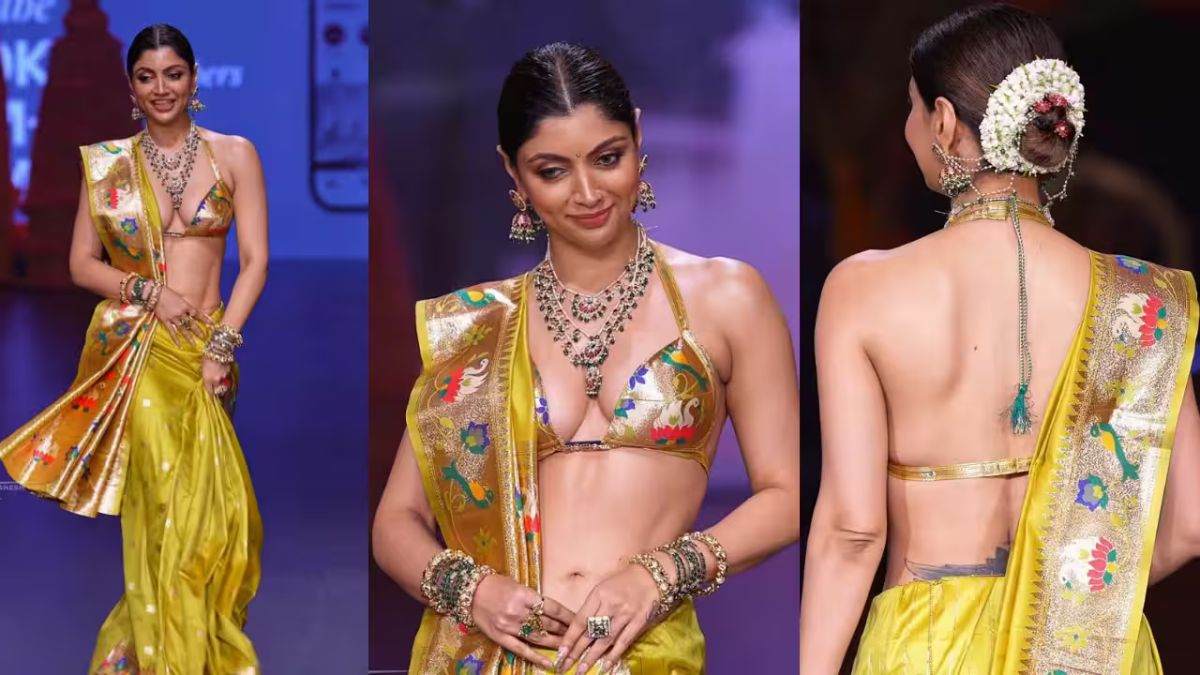 साड़ी के साथ Bikini Blouse पहनने पर ट्रोल हुईं Akanksha Puri, अब ट्रोलर्स को दिया करारा जवाब …