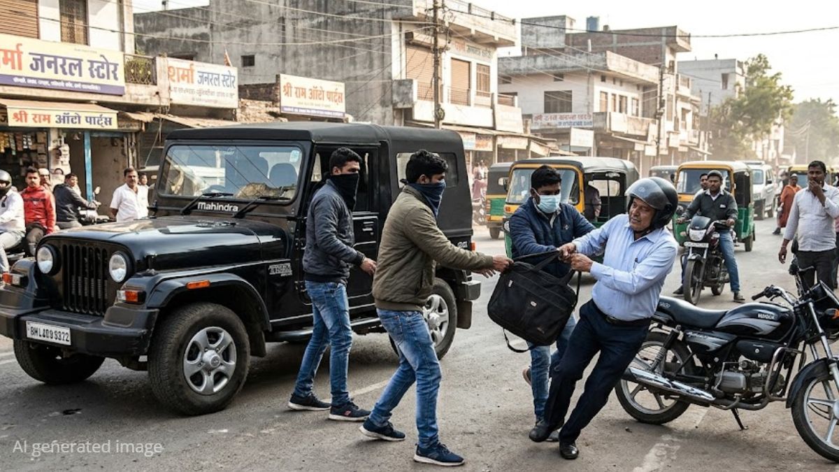 राजधानी में कारोबारी से दिनदहाड़े लूट : थार सवार तीन बदमाश बैग से एक लाख नगदी लेकर फरार, आरोपी अब तक पुलिस की गिरफ्त से बाहर