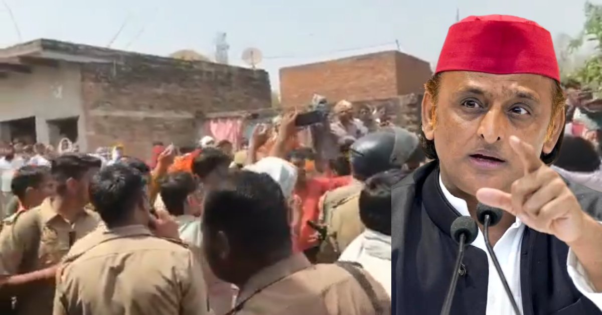 अराजकता के दौर से गुजर रहा UP! गाजीपुर में सपाइयों पर पथराव, अखिलेश ने साधा निशाना