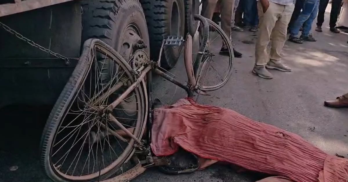 नो एंट्री के समय पर दौड़ रहे भारी वाहन, चपेट में आने से बुजुर्ग की मौत, जिम्मेदार कौन?