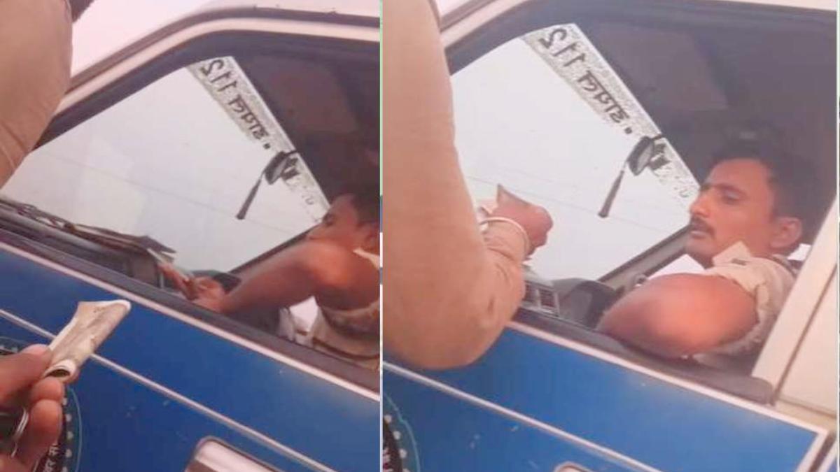 वर्दी पर दाग! डायल 112 में पैसे लेते दिखा आरक्षक, वायरल वीडियो ने खोली पोल, पुलिस की साख पर फिर उठे सवाल