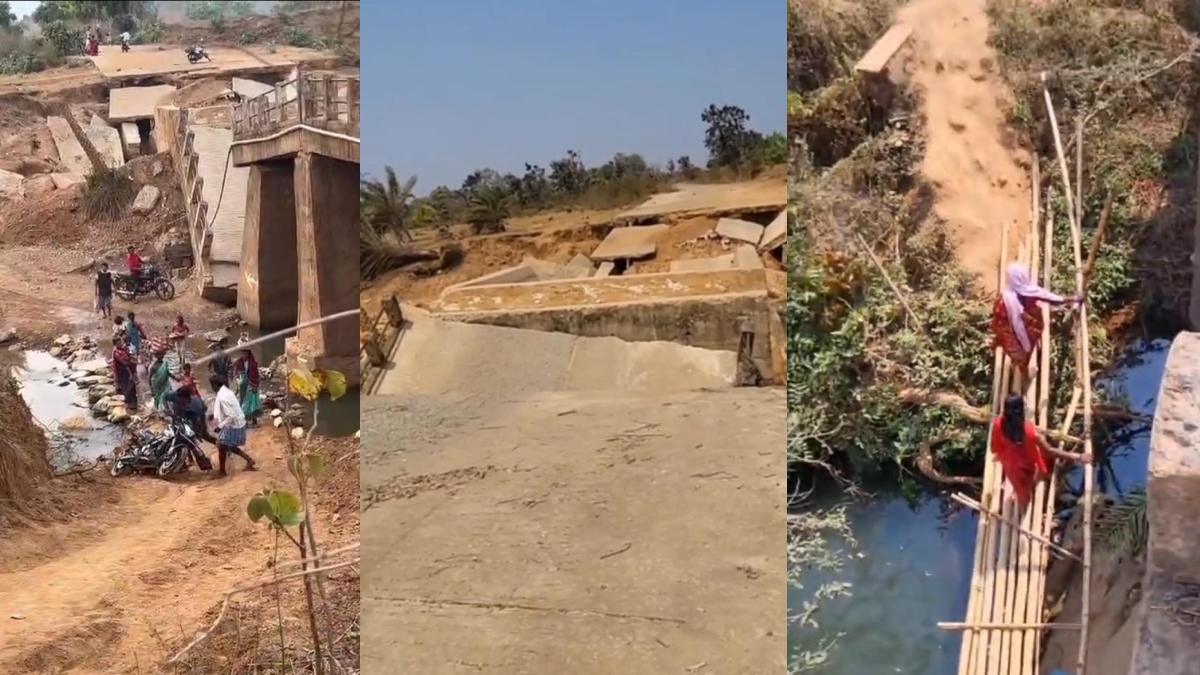 बस्तर में टूटी पुलिया बनी मुसीबत : 9 महीने बाद भी नहीं हुई मरम्मत, जान जोखिम में डाल सफर कर रहे तीन गांव के ग्रामीण