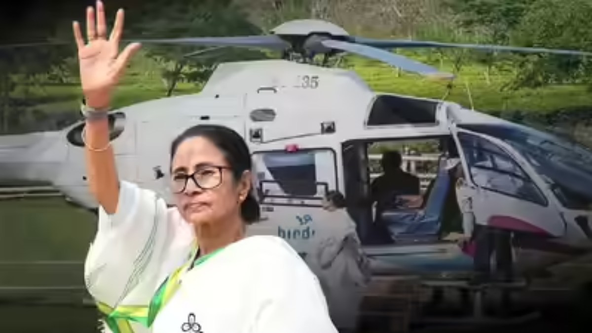 मुख्यमंत्री के हेलिकॉप्टर के सामने अचानक मंडराने लगा ड्रोन, मचा हड़कंप, देखते ही भड़कीं ममता बनर्जी