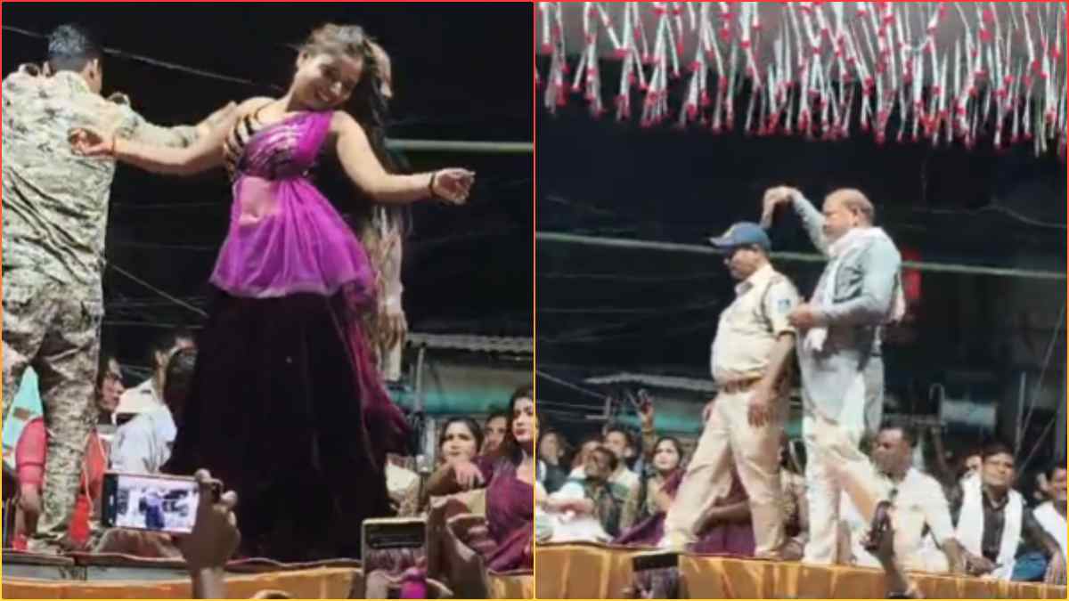 कंस वध मेला में अश्लील डांस: बार बालाओं ने लगाए ठुमके, फूहड़ आयोजन में ड्यूटी कर रहे थाना प्रभारी पर लोगों ने न्यौछावर किए पैसे