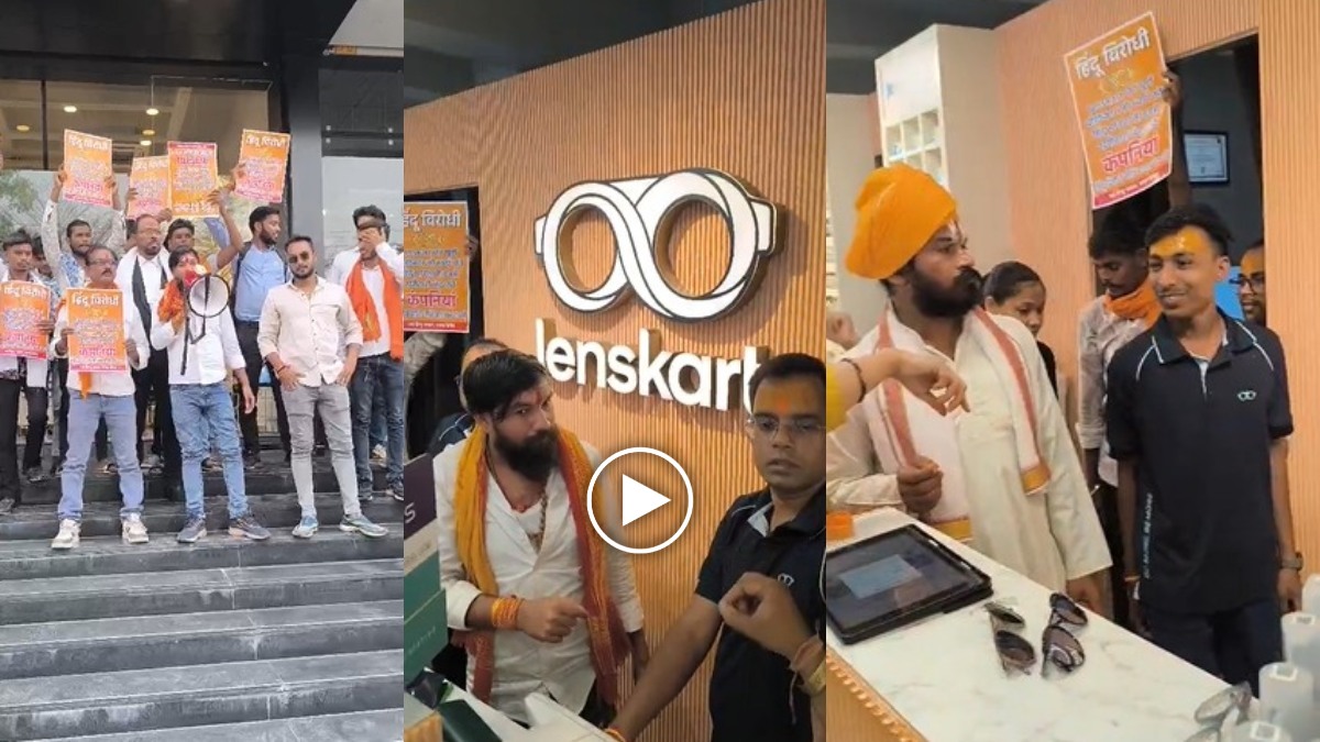 Lenskart ड्रेस कोड विवाद: हिंदू संगठन ने स्टोर्स में जाकर किया विरोध प्रदर्शन, कर्मचारियों को तिलक लगाकर बांधा कलावा