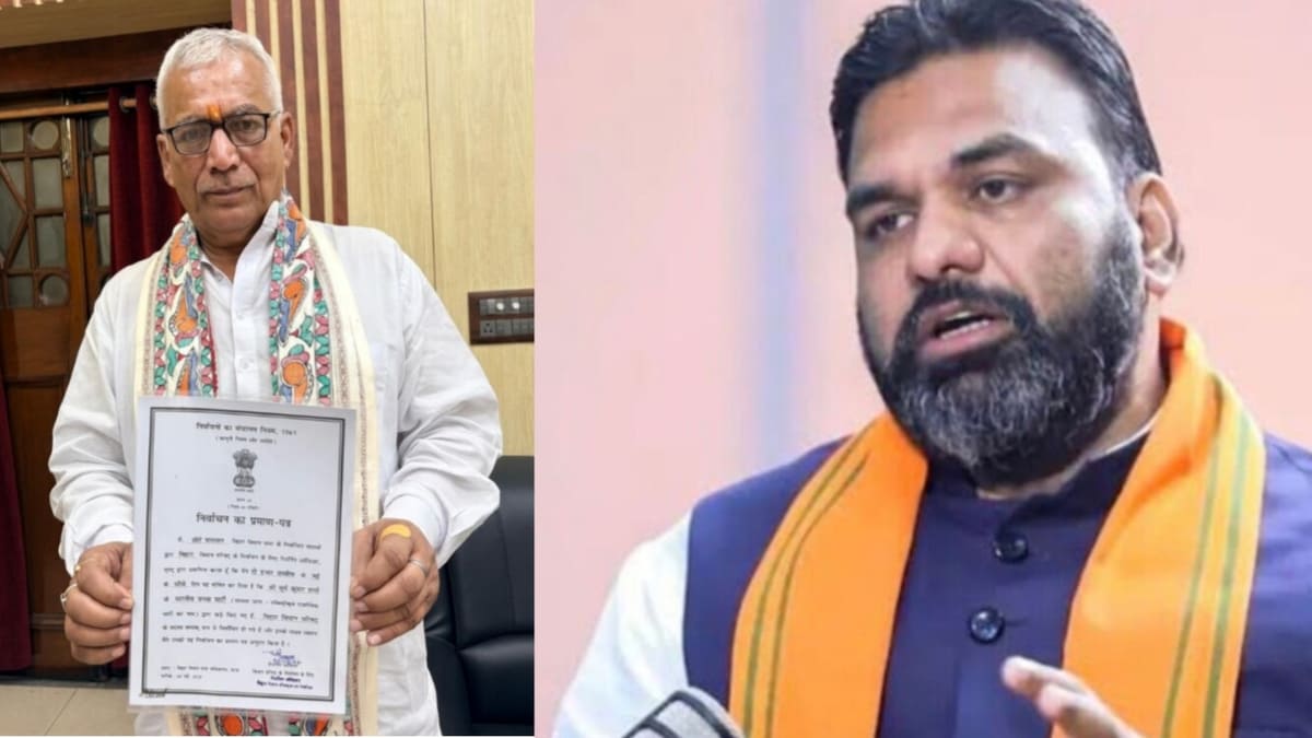 मंगल पांडेय की खाली सीट पर अरविंद शर्मा का कब्जा: निर्विरोध चुने जाने के बाद सीएम सम्राट ने दी शुभकामनाएं