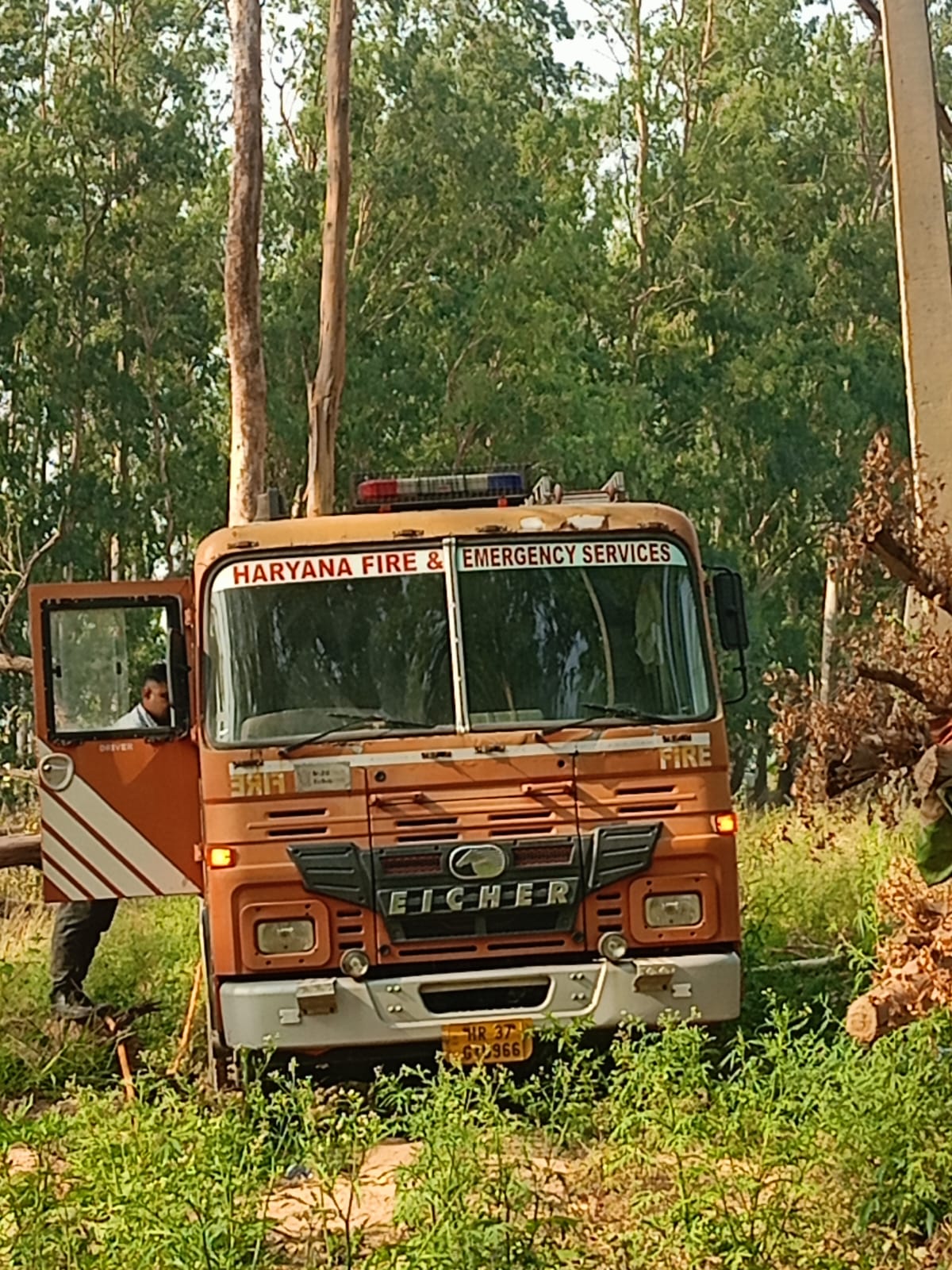 बराड़ा में अनाज मंडी के सामने गौचर भूमि में लगी भीषण आग, समय रहते टला बड़ा हादसा