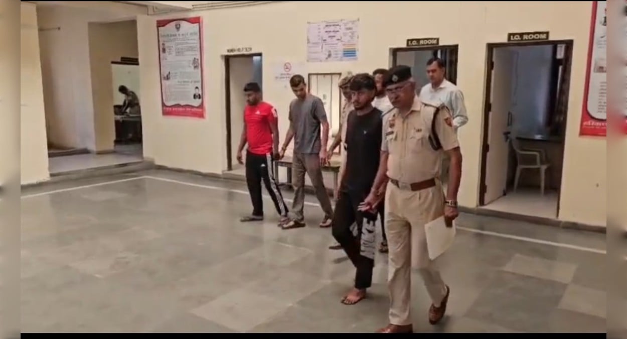 नारनौल में पुलिस-बदमाश मुठभेड़, हिस्ट्रीशीटर को लगी गोली, तीन आरोपी गिरफ्तार
