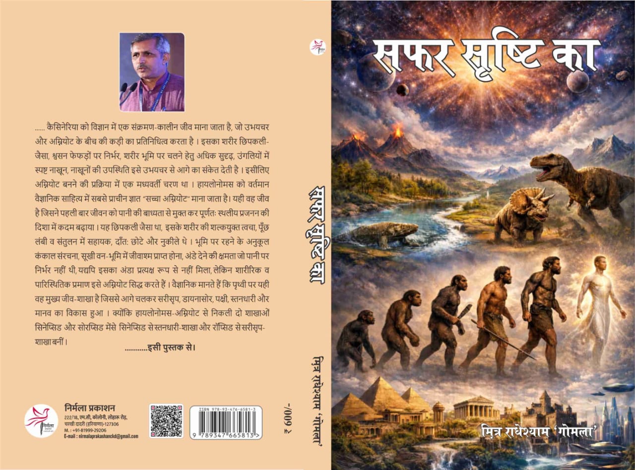 पूर्व केंद्रीय मंत्री सफर सृष्टि का पुस्तक का विमोचन करेंगे आज