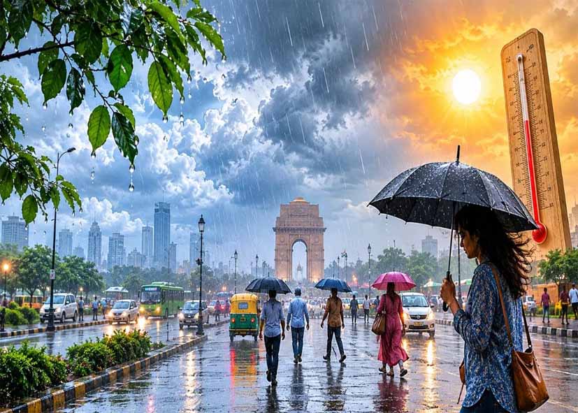 दिल्ली-NCR में मौसम बदलने के आसार, तेज आंधी-तूफान और बारिश का ऑरेंज अलर्ट जारी