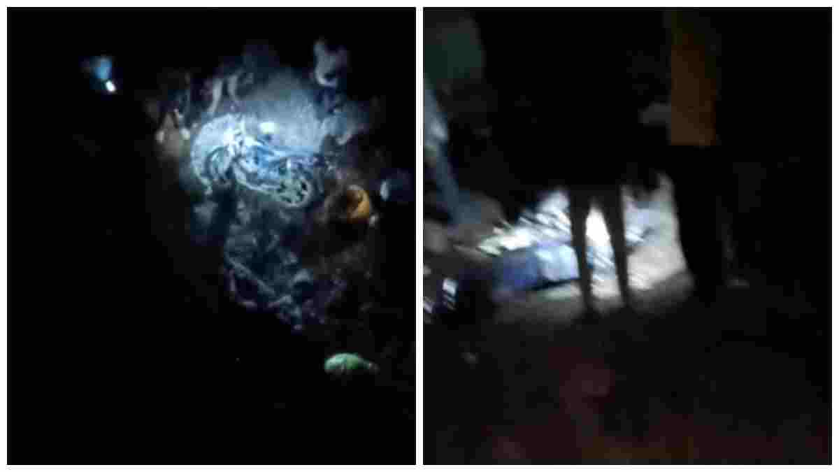 दर्दनाक हादसा: पुलिया से 20 फीट नीचे गिरी बाइक, पति की मौत, पत्नी गंभीर घायल