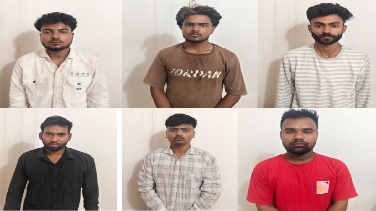 डकैती की साजिश रचते 6 बदमाश गिरफ्तारः वारदात के लिए सोशल मीडिया के जरिए यूपी से बुलाए थे ‘शूटर’
