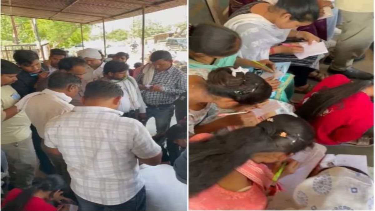मुरैना में ‘नकल फैक्ट्री’: जीवाजी यूनिवर्सिटी की परीक्षा में खुलेआम धांधली, परीक्षा केंद्र के बाहर मोबाइल पर सॉल्व हुआ पेपर, वीडियो वायरल