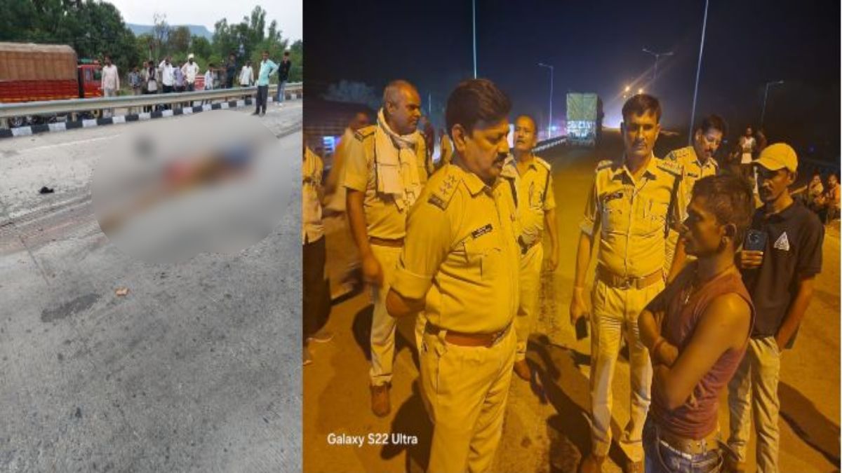 ट्रक ने चलती बाइक से गिरी महिला को कुचलाः मौके पर ही मौत, गुस्साए लोगों ने नेशनल हाईवे पर लगाया जाम