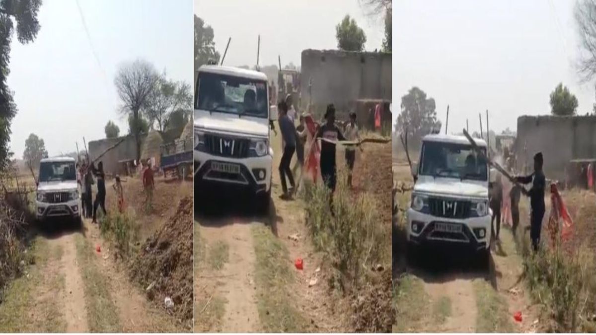 कार्रवाई करने गई आबकारी टीम पर जानलेवा हमला: वाहन हुआ क्षतिग्रस्त, वीडियो आया सामने