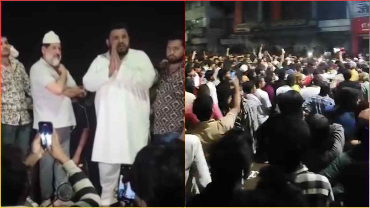 मुस्लिम युवक की पिटाई के दौरान इस्लाम को लेकर विवादित टिप्पणी, देर रात सड़क पर उतरा समाज,  अल्लाह हू अकबर के लगाए नारे