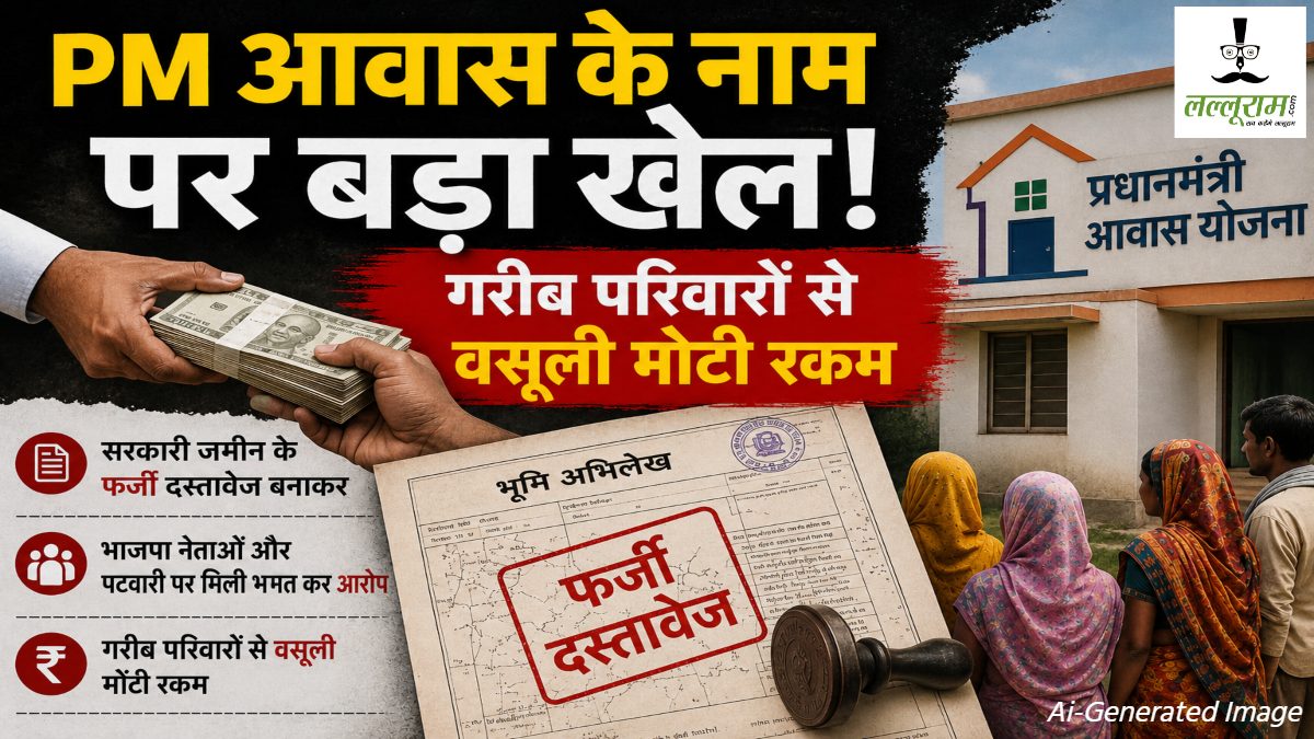 PM आवास के नाम पर बड़ा खेल! गरीब परिवारों से वसूली मोटी रकम, BJP नेताओं और पटवारी पर फर्जी दस्तावेज तैयार करने का आरोप