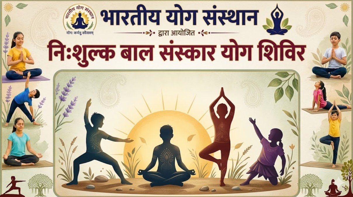 रायपुर में 6 से 10 मई तक होगा निःशुल्क ‘बाल संस्कार योग शिविर’ का आयोजन, बच्चों के सर्वांगीण विकास पर रहेगा फोकस, योग के साथ मिलेगा जीवन मूल्यों का ज्ञान