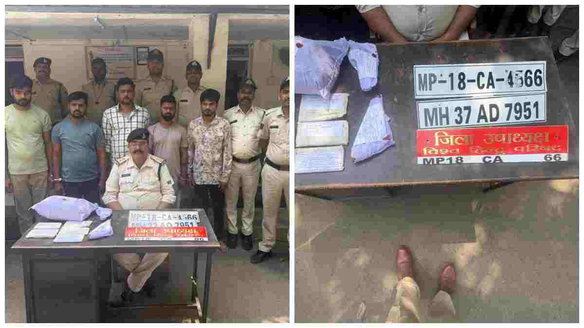 VIP बनने के शौक में फंसे 5 हाईप्रोफाइल गांजा तस्कर: लग्जरी गाड़ी, रसूख वाली नेम प्लेट, कट्टा व जिंदा कारतूस समेत गिरफ्तार