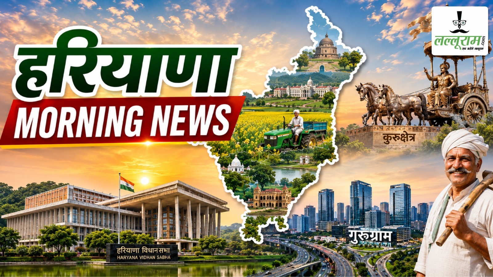 Haryana Morning News: हरियाणा की 10 बड़ी खबरें: बकरीद की सरकारी छुट्टी से लेकर मौसम के मिजाज तक, जानें आज की बड़ी हलचल
