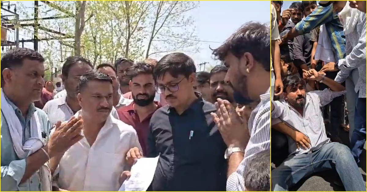 बिजली कटौती से परेशान ग्रामीणों ने किया चक्काजाम, 72 घंटे में सुधार नहीं होने पर उग्र आंदोलन का दिया अल्टीमेटम