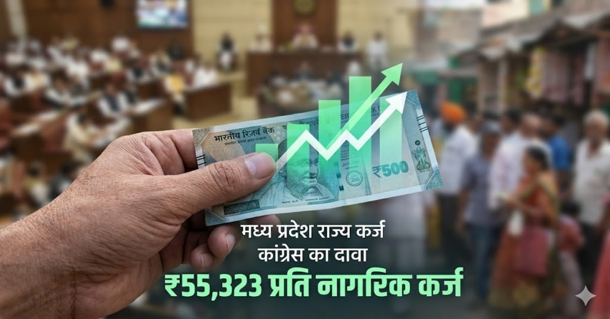 MP का हर नागरिक 55,323 का कर्जदार! कर्ज के आंकड़ों पर कांग्रेस का बड़ा दावा- ‘जनता के टैक्स से ही चुकाया जाएगा सरकार का उधार’