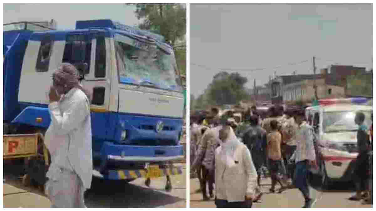 तेज रफ्तार टैंकर ने मासूम बच्ची को कुचला, मौके पर मौत; आक्रोशित ग्रामीणों ने किया चक्का जाम