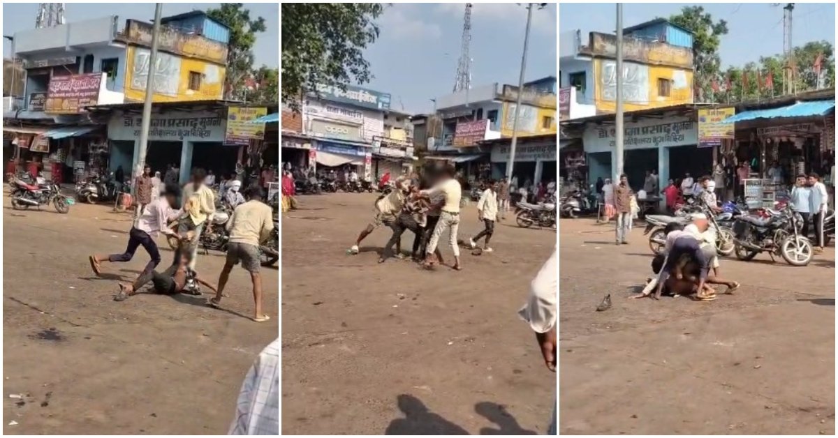 दबंगों का गुंडाराज: सरेआम युवक की बेरहमी से पिटाई, बचाने के बजाय तमाशा देखते रहे लोग
