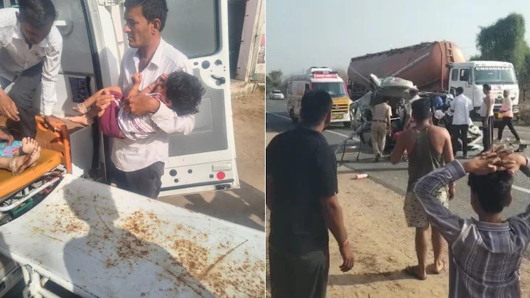 Rajasthan News: राजस्थान के नागौर में भीषण एक्सीडेंट, रोडवेज बस और कार में जोरदार टक्कर, 4 लोगों की मौके पर ही मौत
