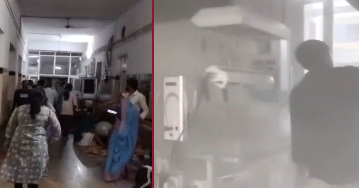 रीवा में बड़ा हादसा टला: अस्पताल के NICU वार्ड में लगी आग, नवजातों को सीने से लगाकर भागे परिजन