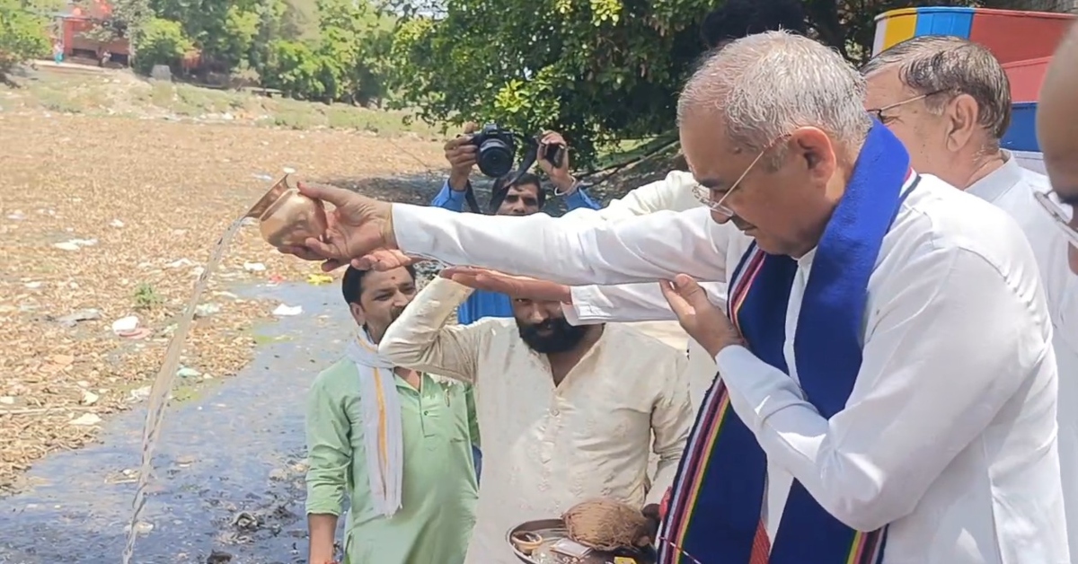‘चीलर नदी’ की हालत देख दंग रह गए सांसद, गंगा दशमी पर पूजा करने पहुंचे थे रोडमल नागर, बोले- ‘अकेली सरकार कुछ नहीं कर सकती’