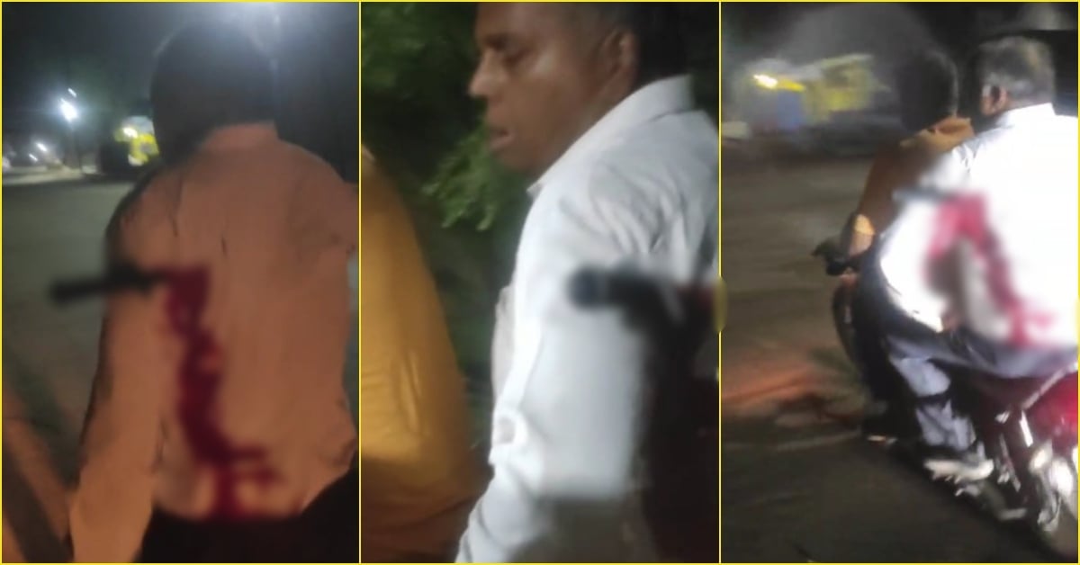 पीठ में फंसे चाकू को छोड़ भागे बदमाश, राहगीरों ने पहुंचाया अस्पताल, पुलिस की निष्क्रियता पर उठे सवाल