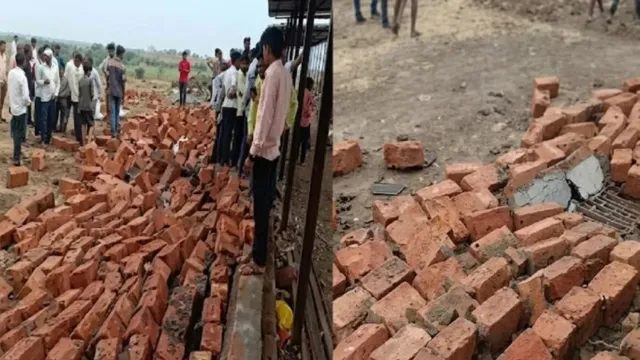 महाराष्ट्र में बड़ा हादसा: बारिश के दौरान मंदिर की दीवार गिरी, 6 मृत, 14 घायल