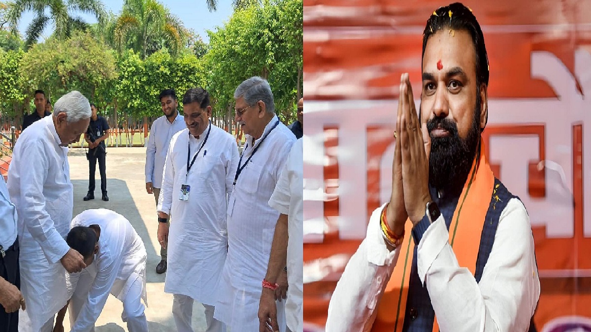 मंत्री पद की शपथ लेने से पहले निशांत ने लिया पिता का आशीर्वाद, सम्राट कैबिनेट में सिर्फ एक मुस्लिम को मिली जगह