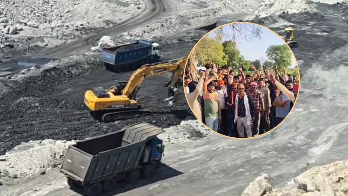 कोयला खदान में मजदूरों का फूटा गुस्सा, जय अम्बे कंपनी के खिलाफ काम बंद कर कर्मचारियों ने खोला मोर्चा