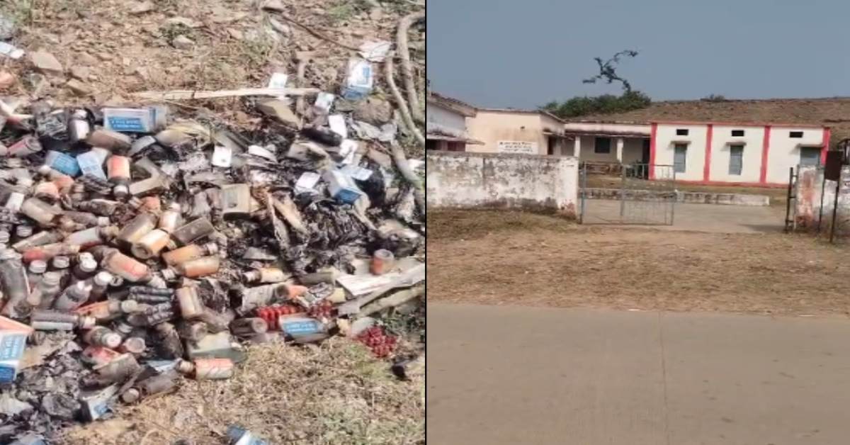 सिंगरौली में स्वास्थ्य विभाग की लापरवाही: खुले में कचरे की तरह फेंकी लाखों रुपये की दवाइयां, भवन बना खंडहर