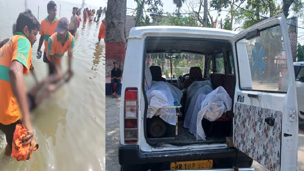 नमामि गंगा घाट पर डूबे दो युवकों का शव NDRF ने किया बरामद, परिजनों में मचा कोहराम