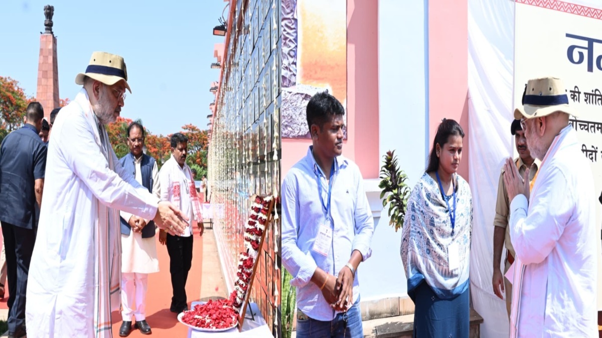 केंद्रीय गृहमंत्री अमित शाह ने अमर वाटिका में शहीद जवानों को दी श्रद्धांजलि, परिजनों के बीच बैठकर बंधाया ढांढस, हरसंभव सहयोग का दिलाया भरोसा