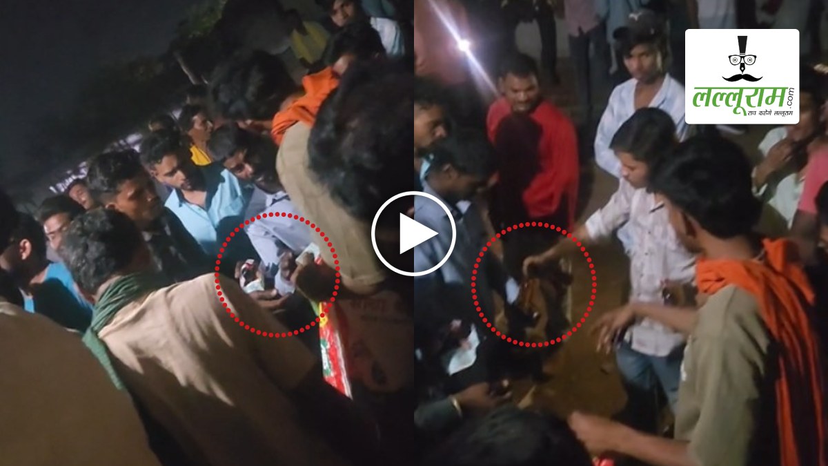 शराब दुकान के बाहर चखना सेंटर बना अवैध बिक्री का अड्डा, खुलेआम 200 रुपये में बिक रही एक पाव देशी शराब, VIDEO वायरल