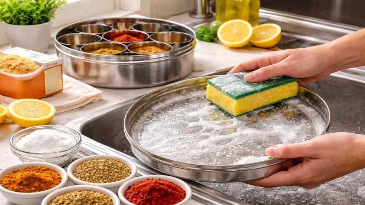 मसाले के डिब्बों पर जम गई है चिकनाई, इन आसान घरेलू उपायों से मिनटों में करें साफ …