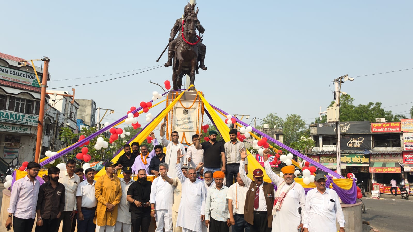 भिवानी में महाराणा प्रताप जयंती कार्यक्रम का आयोजन, हांसी गेट पर भव्य माल्यार्पण और राष्ट्रभक्ति का जयघोष