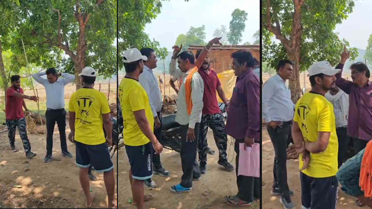 आरआई-पटवारी को ग्रामीणों ने बनाया बंधक, गलत सीमांकन पर फूटा गुस्सा, पुलिस ने दर्ज किया मामला