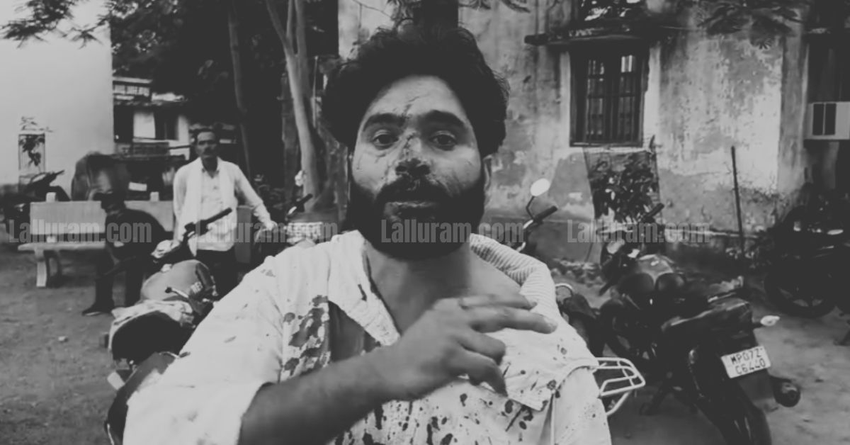 गाड़ी हटाने की बात पर विवाद: TI की गाड़ी से उतरकर युवकों ने किया हमला, परिजनों ने थाने के सामने किया हंगामा