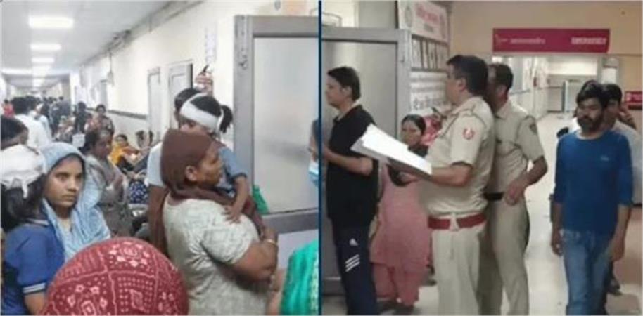 फरीदाबाद में बड़ा हादसा: निर्माणाधीन इमारत की दीवार गिरने से स्कूल की छत टूटी, 4 बच्चे गंभीर रूप से घायल