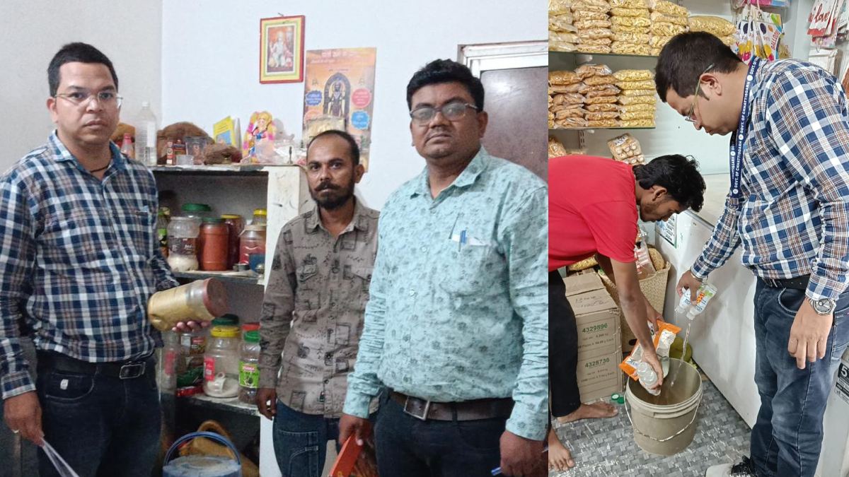 खाद्य विभाग के औचक निरीक्षण में मिली कई खामियां: कैंटीन से लेकर किराना दुकानों तक हड़कंप, एक्सपायरी सामान किया गया जब्त