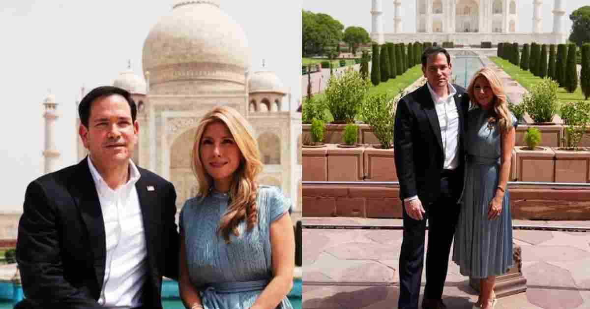 अमेरिकी विदेश मंत्री ने किया ताज का दीदार, पत्नी संग खिंचवाई फोटो, 4 दिवसीय दौरे पर आए भारत