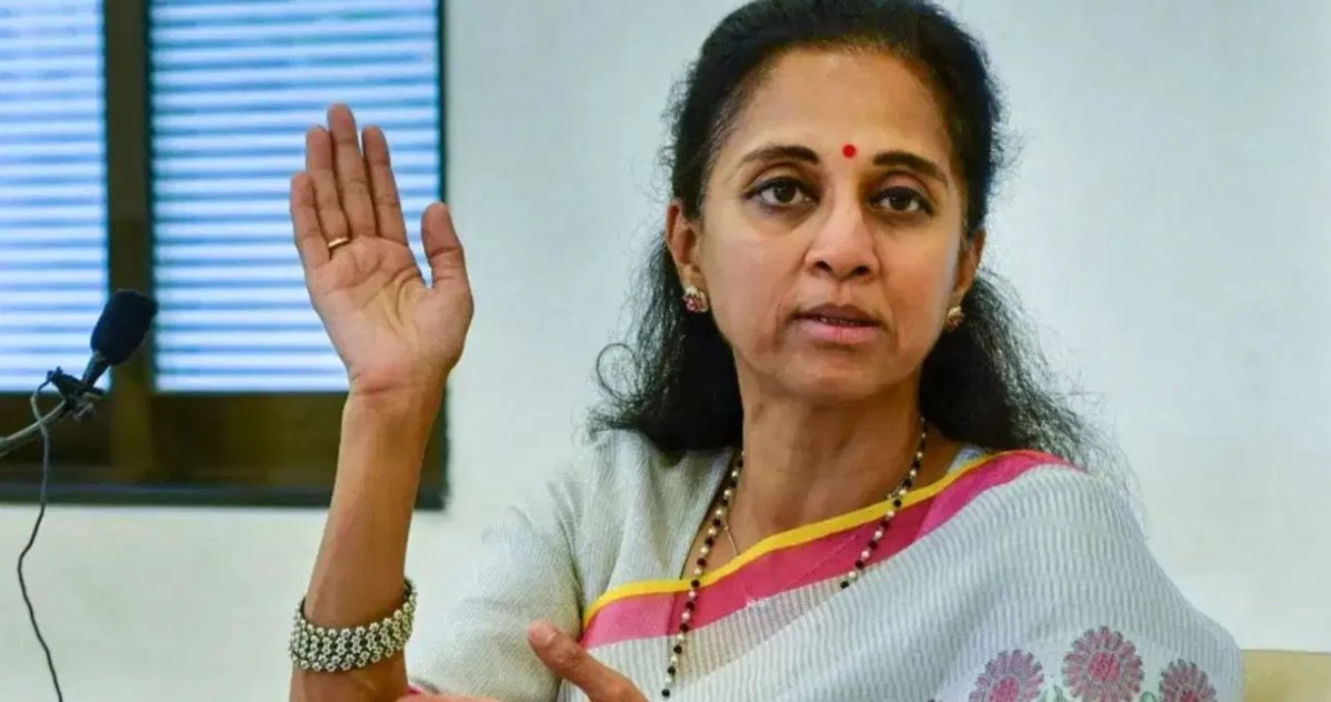 NCP नेता सुप्रिया सुले एक्सप्रेसवे पर हादसे में बाल-बाल बचीं, टक्कर मारनेवाले वाहन का नंबर बताते हुए बोली- “खौफनाक अनुभव”